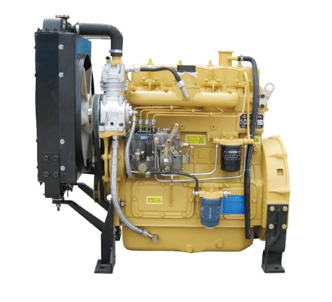 供应70马力ZH4100ZC船用发动机带海淡水交换器海水泵带动力输出皮带盘图片