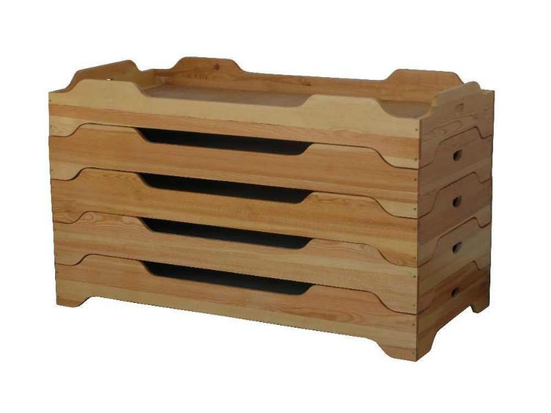 供应厂家批发定做实木幼儿园小床重叠床120x60