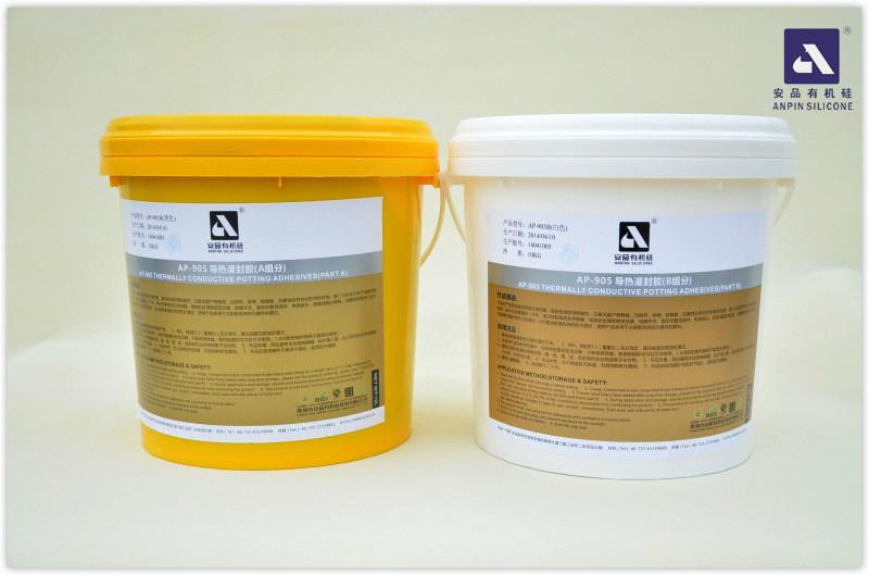 供应用于生产灌封胶的深圳安品AP-905白色灌封胶,LED灌封胶,电子灌封胶,导热灌封胶,防水灌封胶生产批发直销