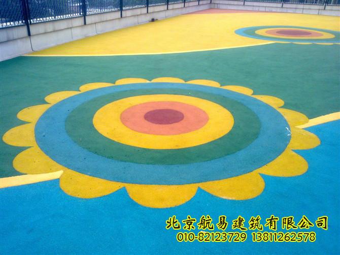 供应幼儿园彩色地面材料幼儿园地面施工，幼儿园地面图案
