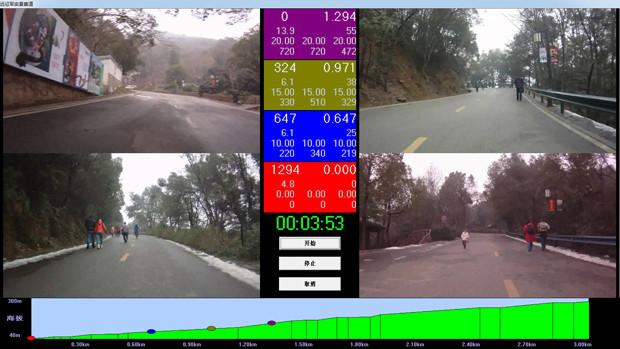 供应模拟自行车智能训练系统模拟山路旅游景区液晶大屏显示体能数据采集