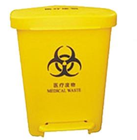 供应太原30升脚踏医疗黄色垃圾桶批发、美观大方、使用方便、规格齐全图片