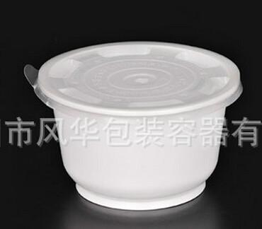 供应台州一次性杯碗塑料厂批发700圆碗，打包碗