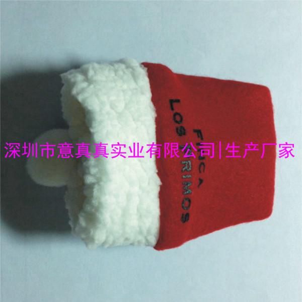 供应颗粒绒圣诞帽 优质小圣诞帽定制 厂家生产加工圣诞礼品圣诞帽 迷你