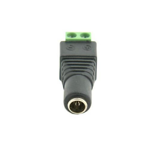 供应深圳免焊DC电源接头公母对接插头LED灯带接线5.52.1绿色接头