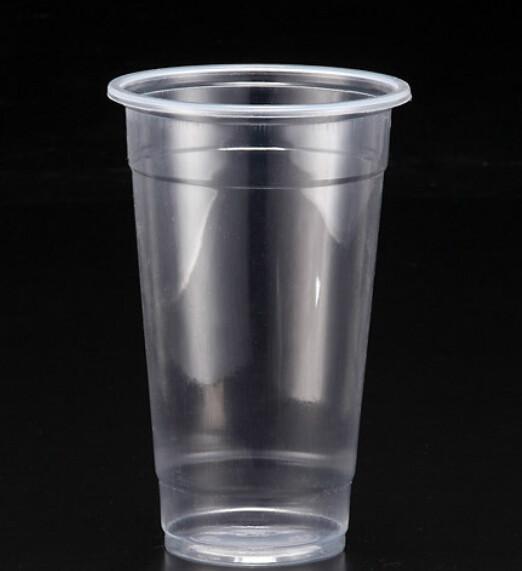 供应厂家定做600ml奶茶杯一次性塑料杯 可印刷Logo