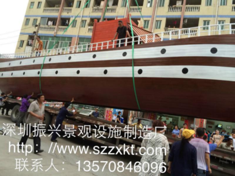 供应广州景区海盗船木船