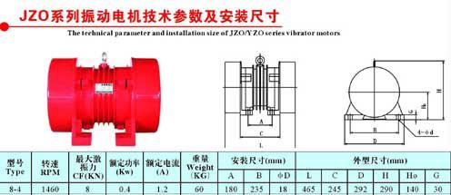 滨河 JZO-30-6卧式振动电机振动筛用激振力大噪音低