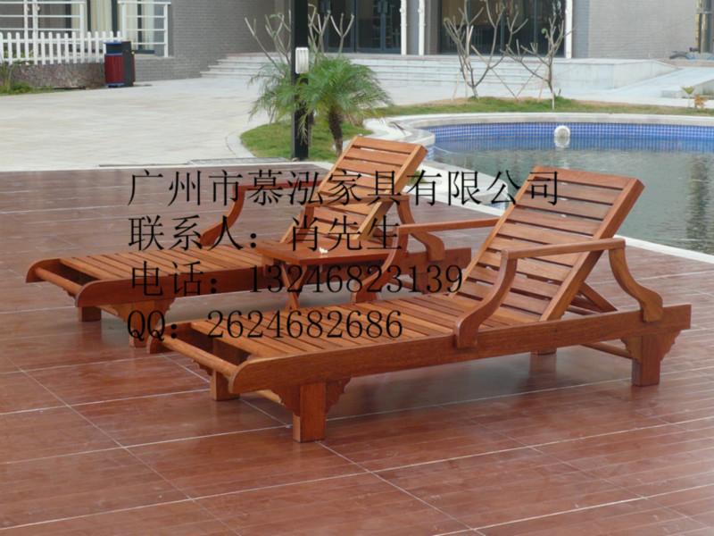 供应户外折叠休闲沙滩椅,实木休闲躺椅,户外沙滩椅供应，广州慕泓户外实木家具制造厂