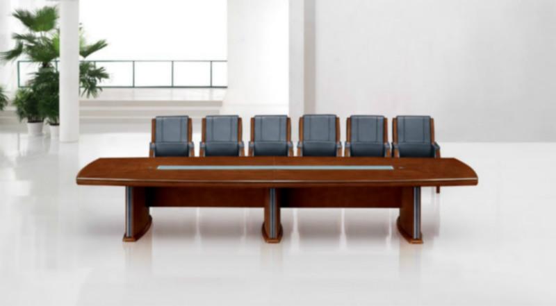 供应天津圆形矩形椭圆形会议桌，多人尺寸会议桌图片