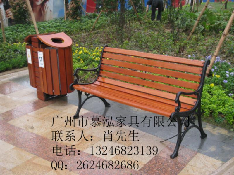 供应休闲椅-公园椅供货商-供应户外休闲凳，钢木长椅-广州慕泓户外家具
