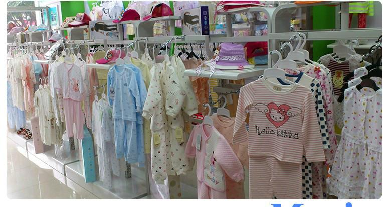 供应婴店童装货架服装展示柜中岛柜应