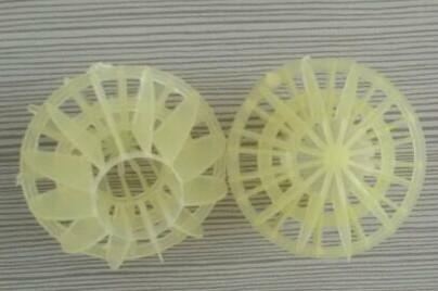PVDF浅黄色塑料多面空心球净化球批发