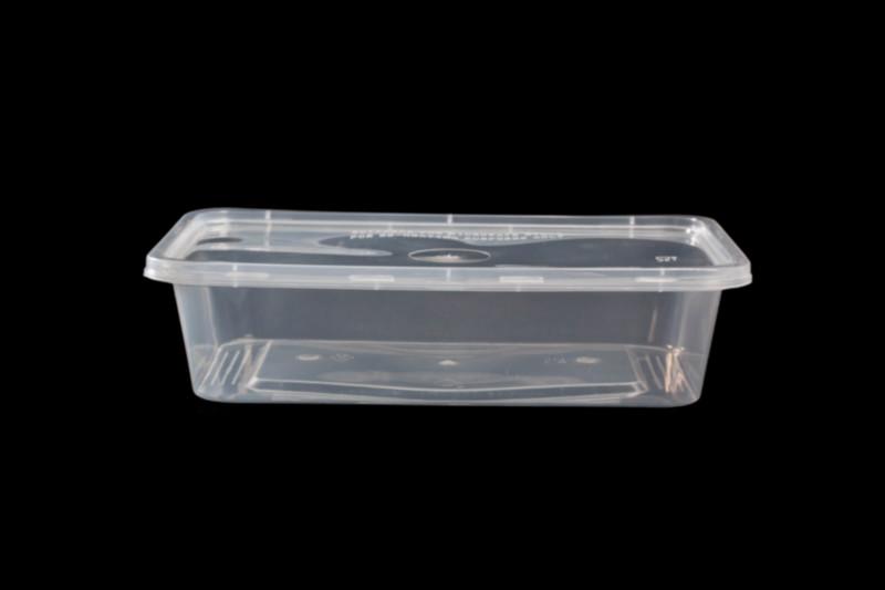 一次性环保餐盒塑料饭盒500ML批发