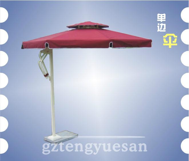 供应广州单边伞厂加工2.1米广告单边伞及配套