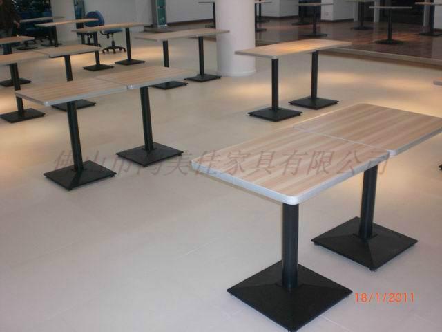 供应铸铁脚分体餐桌椅，广东佛山餐桌椅厂家大量生产