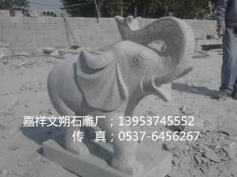 济宁市大理石石刻大象花岗岩石雕大象厂家供应大理石石刻大象花岗岩石雕大象