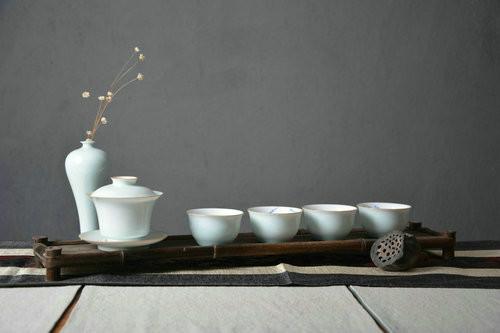 供应上海陶瓷手绘茶具茶杯定制/批发厂图片