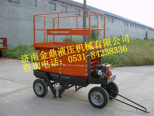 供应固定剪叉式升降机汽车举升机济南金鼎最专业的升降机生产厂家