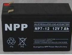 耐普12V7AH蓄电池 耐普蓄电池NP7-12 EPS消防主机UPS电源内置电瓶