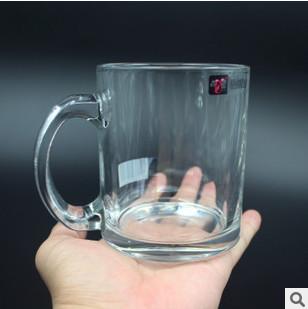 供应丽尊正品玻璃小马克杯直身茶杯咖啡杯创意促销礼品带把杯子图片