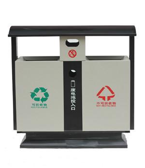 供应用于户外垃圾收集的厂家大促销德阳户外钢制分类垃圾桶