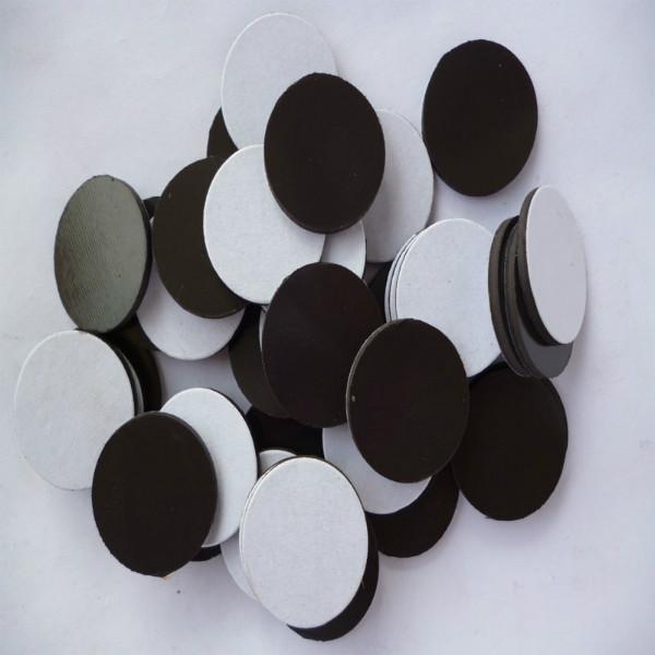 供应橡胶磁铁同性带背胶软磁条异性圆片橡胶磁铁图片
