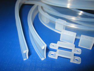 供应硅胶管硅胶条LED软灯条硅胶套管防水耐高温硅胶管套图片