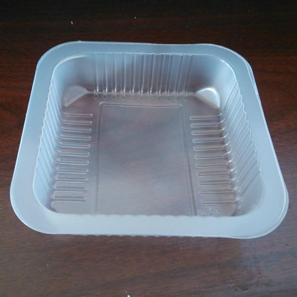 供应一次性pp透明方形托盘食品托盘小方盒
