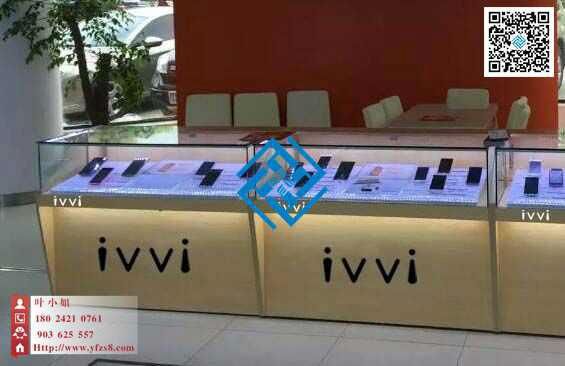 供应IVVI手机柜i柜台,新款ivvi手机体验台,炫酷新款手机展柜,