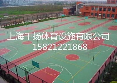 供应松江塑胶篮球场厂家，施工方案