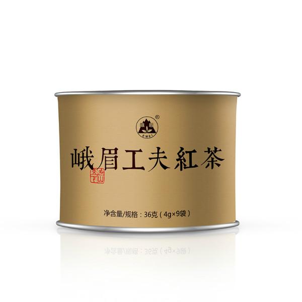 供应峨眉牌四川特产川红工夫红茶经典发酵红茶成都茶叶特价36g