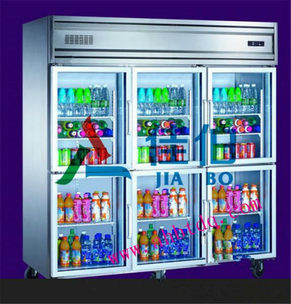 冷藏冷冻一体式不锈钢冰柜六门冷柜批发